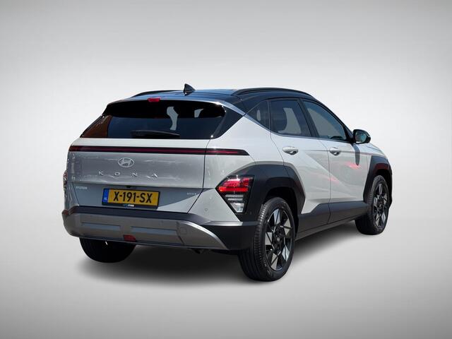 Hyundai Kona 1.6 GDI HEV Premium | Two-Tone Lakkleur | Stoelverwarming + -Ventilatie | 360° Camera | Leder | Navigatie | Apple Carplay/Android Auto | Geheugenstoel