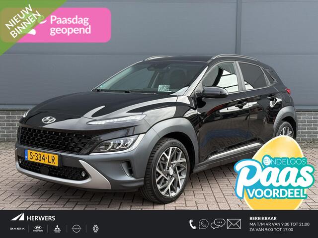Hyundai Kona 1.6 GDI HEV Premium / Dealer Onderhouden / Apple Carplay/Android Auto / Clima / Leder / Keyless / Krell Audio / Camera / Bluetooth / Stoelverwarming + Verkoeling / Stuurverwarming /