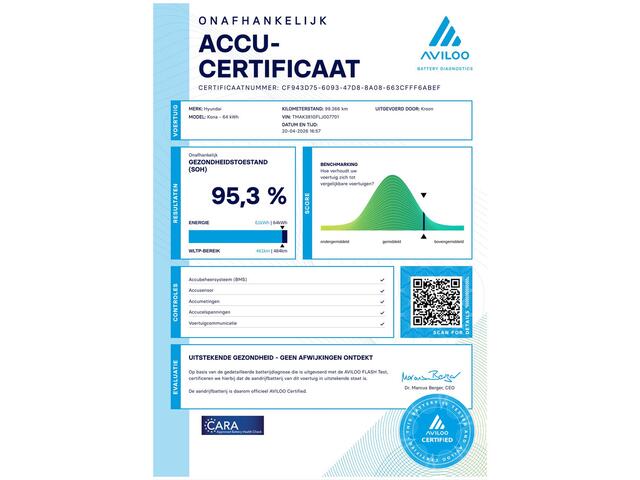 Hyundai Kona EV Fashion 64kWh 3-Fase SOH 95% Warmtepomp