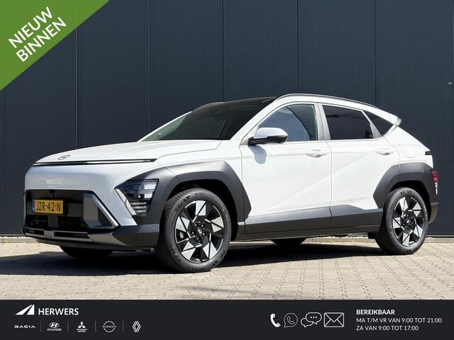 Hyundai Kona 1.6 GDI HEV Premium Sky / Voordeel Op Nieuw ¤5.241,- / Trekhaak Afneembaar 13-Polig / Navigatie / Cruise Control Adaptief /