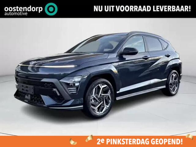 Hyundai Kona 1.6 GDI HEV N-Line | Demo voordeel | Rijklaarprijs! | Apple CarPlay/Android Auto | Verwarmde en verkoelde stoelen | 360 Camera |
