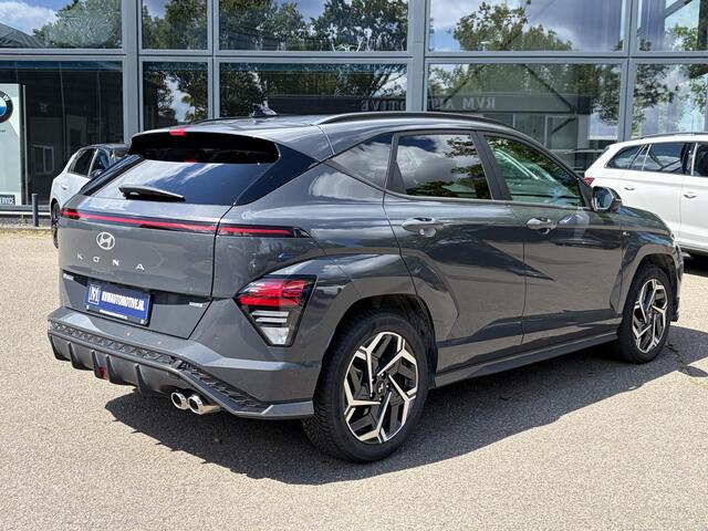 Hyundai Kona 1.6 GDI HEV N Line FULL OPTION| STOELVERWARMING + VENTILATIE| STUURVERWARMING| ELEK. STOEL| ELEK. ACHTERKLEP| ADAPTIVE CRUISE CONTROL| 360 CAMERA | ALL SEASON BANDEN |