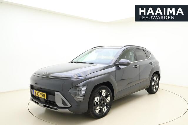 Hyundai Kona 1.6 GDI HEV Premium Automaat | Lederen bekleding | Stoel & Stuurverwarming | Camera | Climate control | Navigatie | Keyless | Dakrails