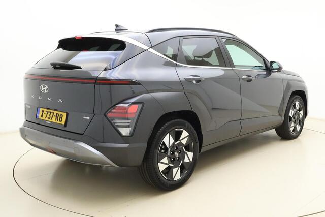 Hyundai Kona 1.6 GDI HEV Premium Automaat | Lederen bekleding | Stoel & Stuurverwarming | Camera | Climate control | Navigatie | Keyless | Dakrails