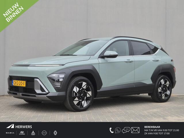 Hyundai Kona 1.6 GDI HEV Comfort Smart / Fabrieksgarantie tot 10-2029 / Dealer Onderhouden / Eerste Eigenaar / Navigatie / Trekgewicht 1300 kg / Stuur- & Stoelverwarming / Achteruitrijcamera / Elektrische achterklep / Adaptief cruise control / Apple Carplay Android Au
