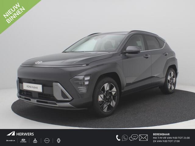 Hyundai Kona 1.6 GDI HEV Premium / ¤4500,- Voordeel / Navigatiesysteem / Apple Carplay / Android Auto / Climate control / Adaptieve Cruise control /