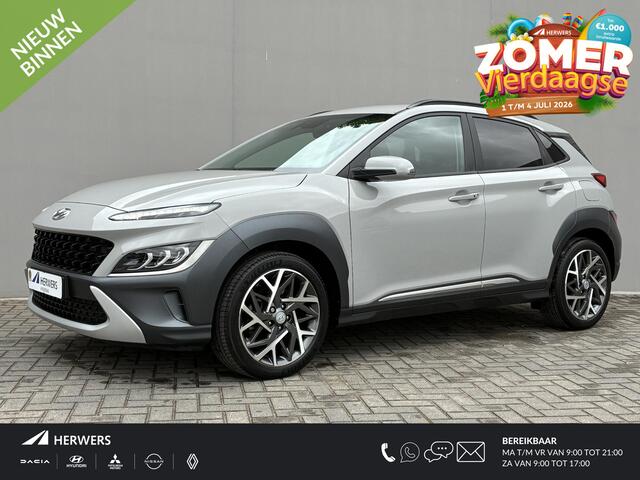 Hyundai Kona 1.6 GDI HEV Fashion / 1.300 KG trekgewicht / Head up Display / Achteruitrijcamera / Cruise Control / Apple carpplay/android auto / Navigatie /