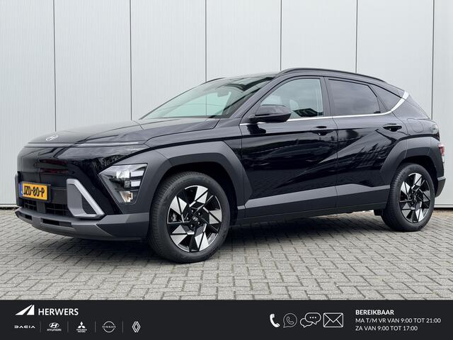 Hyundai Kona 1.6 GDI HEV Comfort Smart Automaat / Fabrieksgarantie tot 2-2030 / Stoel- & Stuurverwarming / Navigatie / Achteruitrijcamera / Adaptive Cruise Control / Climate Control / LED Verlichting /