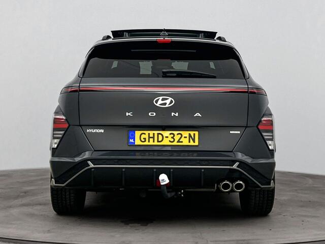 Hyundai Kona 1.6 GDI HEV N Line Sky | Navi | Climate Controle | Zonnedak | Afneembare trekhaak | Camera | Android en Apple Carplay|