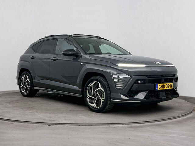Hyundai Kona 1.6 GDI HEV N Line Sky | Navi | Climate Controle | Zonnedak | Afneembare trekhaak | Camera | Android en Apple Carplay|