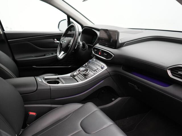 Hyundai SANTA FE 1.6 T-GDI Premium Plug In Hybrid 266pk Dealer O.H PHEV | Adaptive Cruise | Head Up | 360 Camera | Lederen Sportstoelen Memory & Ventilatie | Apple Carplay | Verwarmde Stoelen & Stuur | Sfeerverlichting | Keyless | Navigatie | Blis | DAB |