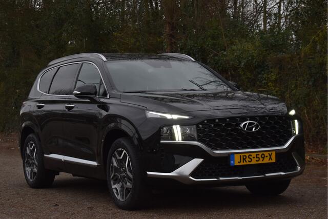 Hyundai SANTA FE 1.6 T-GDI PHEV Premium Plus Sky 265 pk | Zeer vol | Afn.trekhaak | Pano.dak | Keyless | HUD | Leder | Stoelventilatie | 360 gr.camera | Historie