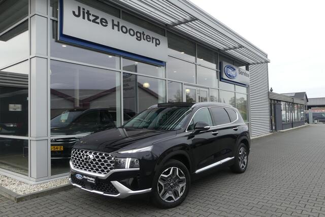 Hyundai SANTA FE 1.6 T-GDI PHEV Premium Plus Sky 7p. TREKHAAK AFNEEMBAAR (1.350KG), PANO, 360° CAMERA, HUD, MEMORY, WINTER PACK, ADAPT. CRUISE, CLIMA, NAVI, PDC V&A, APPLE CARPLAY/ANDROID AUTO, BLIS, KEYLESS, KRELL, ELEKT. ACHTERKLEP, ELEKT. PASSAGIERSSTOEL, STOELVENTILAT