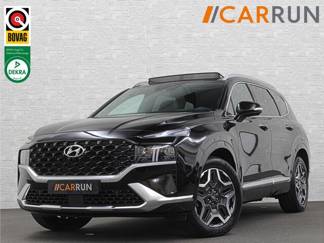 Hyundai SANTA FE 1.6 T-GDI PHEV Premium Plus Sky | Panorama | 360 Camera | ACC | 100% SOH | Krell-Sound | Head-Up | Stoelventilatie | Leder | Memory | Keyless-Entry | Stoelverwarming V+A | Stuurwielverwarming | Alcantara Hemel | Dodehoek | Lane Assist | Full-LED | 19 inch