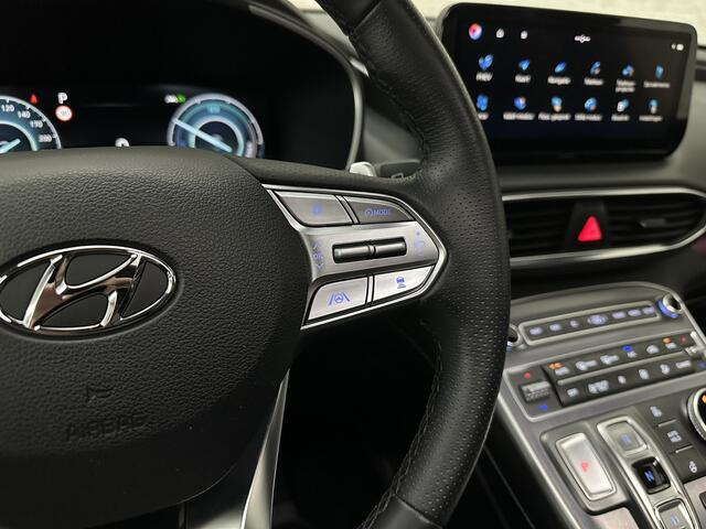 Hyundai SANTA FE 1.6 T-GDI PHEV Premium Plus Sky | Panorama | 360 Camera | ACC | 100% SOH | Krell-Sound | Head-Up | Stoelventilatie | Leder | Memory | Keyless-Entry | Stoelverwarming V+A | Stuurwielverwarming | Alcantara Hemel | Dodehoek | Lane Assist | Full-LED | 19 inch