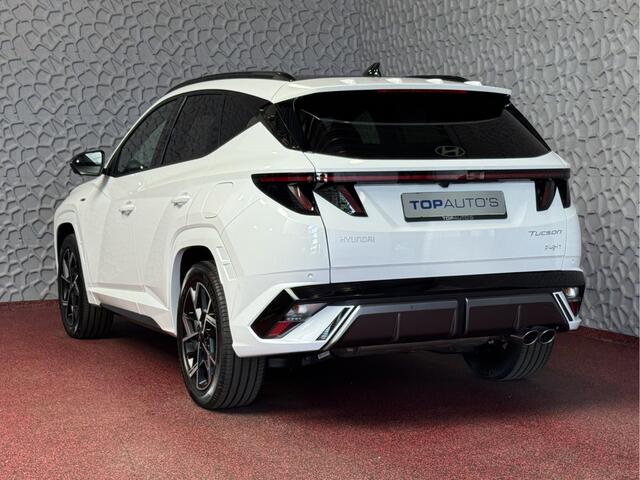 Hyundai TUCSON NIEUWE AUTO 1.6 T-GDI PHEV 252PK 4WD N-LINE SKY PANO. 360.CAMERA ELEK.KLEP ELEK.STOEL/GEHEUG.VERWARMD SUBWFR 19''LMV ZWARTE HEMEL HEADUP STOELKOELING STUURVERW. PLUG IN HYBRIDE - 5 JAAR GARANTIE