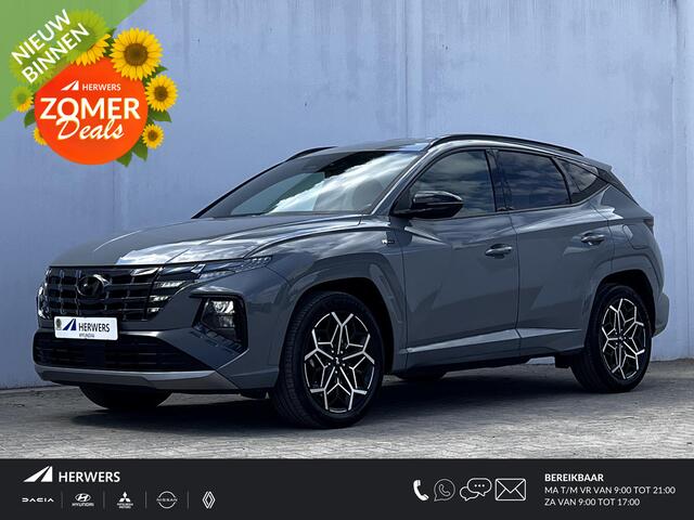 Hyundai TUCSON 1.6 T-GDI HEV 230pk N Line Edition / 1650kg Trekgewicht / Navigatie / Apple Carplay Android / Stoelverwarming / 19"LM wielen /