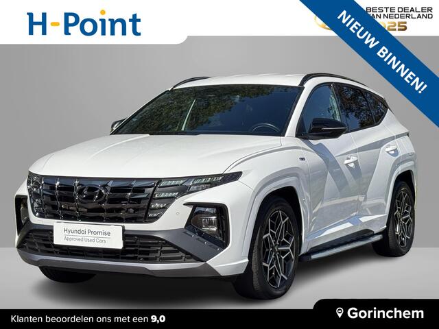 Hyundai TUCSON 1.6 T-GDI HEV N Line | Sidesteps | 1650 kg trekvermogen | Geïntegreerde navigatiesysteem | Stoelverwarming | Android Auto & Apple Carplay | 19'' Lichtmetalen velgen |
