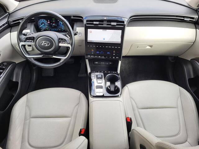 Hyundai TUCSON 1.6 T-GDI HEV 230pk Premium Sky Automaat / Dealer onderhouden / 1650KG Trekgewicht / Schuif-/Kanteldak / Elektr. Achterklep / Lederen Bekleding / Rondomzicht Camera / Android Auto / Apple Carplay