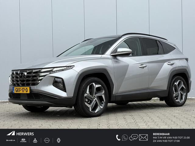 Hyundai TUCSON 1.6 T-GDI PHEV Premium Sky 4WD / Trekhaak Afneembaar 1350 KG / Schuif kanteldak / Bluelink navigatie / Camera / Leder / Stoel- en Stuurverwarming / Stoelventilatie /