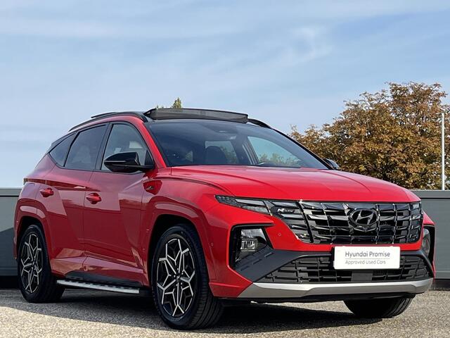 Hyundai TUCSON 1.6 T-GDI 265PK PHEV N Line 4WD | Trekhaak | Panorama schuifkanteldak | Blind spot view monitor | Alcantara premium bekleding | N-Line Pack | Sidesteps |