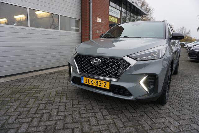Hyundai TUCSON 1.6 T-GDI 177PK AUTOMAAT N-LINE DEALER ONDERHOUDEN PANORAMADAK FULL LED 360CAMERA LEDER/ALCANTARA STOEL+STUURVERWARMING ADAPTIEVE CRUISE ANDROID/APPLECARPLAY NAVI KEYLESS ENZ...