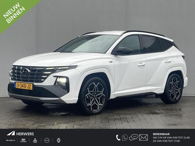 Hyundai TUCSON 1.6 T-GDI PHEV N Line 4WD / Vaste Trekhaak 13-polig (Trekgewicht 1.350kg) / Stuur- en Stoelverwarming / Stoelverkoeling / 360° Camera / Apple Carplay & Android Auto / Elektrische Achterklep / Climate Control / Adaptieve Cruise Control / Elektrisch Verste