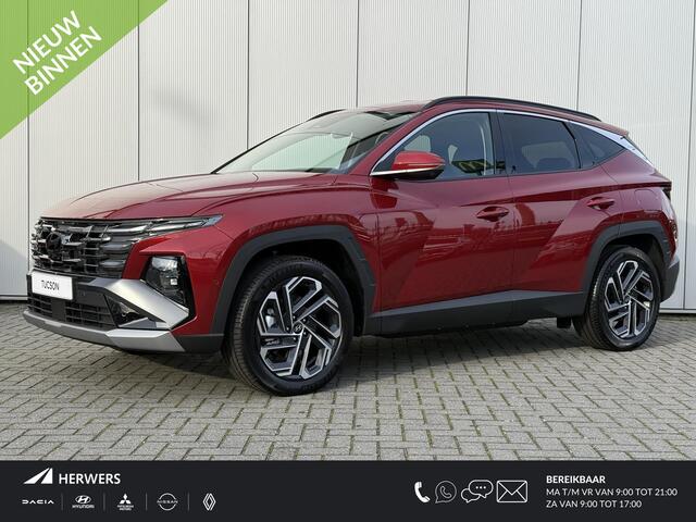 Hyundai TUCSON 1.6 T-GDI PHEV Premium / 4000 Voordeel / Zwart Leder / Navigatie / 360 Camera / Memory Seat / Stoelverkoeling / Stoelverwarming Voor + Achter / Stuurverwarming / KRELL Audio /
