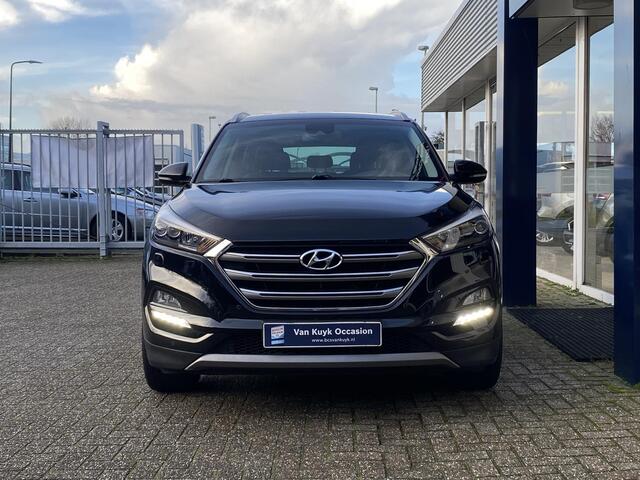 Hyundai TUCSON 1.6 T-GDi Premium 4WD / Automaat / NL-Auto / 1e-Eigenaar / Vol-Leder / Stoel-/Stuurverwarming / Stoelverkoeling / Trekhaak / Keyless / LED / Cruise-Control / Climate-Control / Stoelverwarming-Achter / DAB Radio-Bluetooth / Navi / PDC V+A / Camera-Achter /