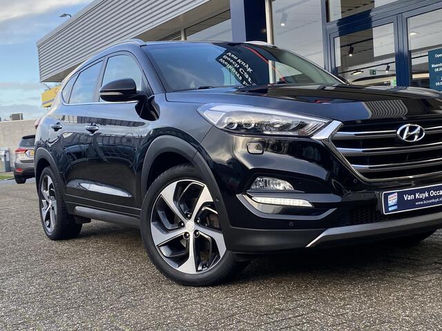 Hyundai TUCSON 1.6 T-GDi Premium 4WD / Automaat / NL-Auto / 1e-Eigenaar / Vol-Leder / Stoel-/Stuurverwarming / Stoelverkoeling / Trekhaak / Keyless / LED / Cruise-Control / Climate-Control / Stoelverwarming-Achter / DAB Radio-Bluetooth / Navi / PDC V+A / Camera-Achter /