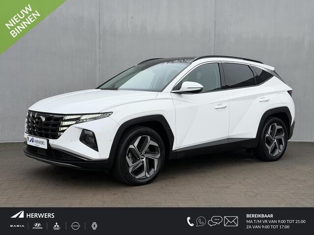 Hyundai TUCSON 1.6 T-GDI PHEV Premium Sky 4WD / Dealer Onderhouden / Panoramadak / Standkachel / 360 Camera / Adaptieve Cruise / Apple Carplay & Android Auto / Navigatie / Stoel Verwarming / Stuurwiel Verwarming / Stoel Verkoeling / Elektr. Stoelen / Dodehoek detectie /
