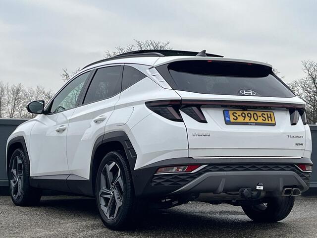 Hyundai TUCSON 1.6 T-GDI HEV 230pk Premium Sky | SCHUIFKANTELDAK | LEDEREN BEKLEDING | STOELVENTILATIE & VERWARMING | BLIND SPOT CAMERA | NED. AUTO |