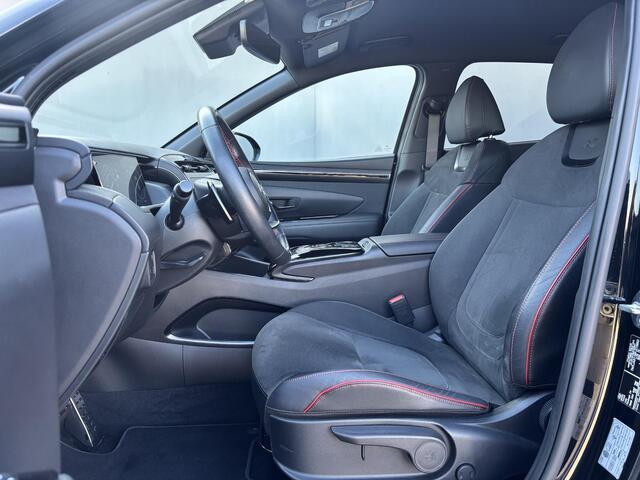 Hyundai TUCSON 1.6 T-GDI HEV 230pk N Line Edition Automaat / Fabrieksgarantie tot 03-2029 / Dealer onderhouden / Trekgewicht 1650 kg / Stoelverwarming / Achteruitrijcamera / cruise control adaptief / Climate control/ Keyless Entry/Start /