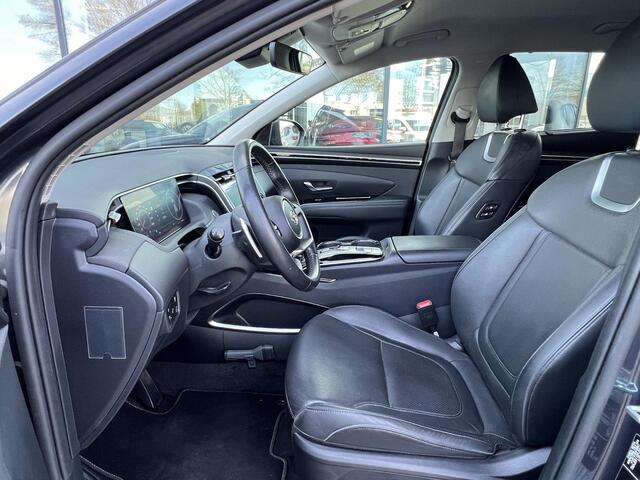 Hyundai TUCSON 1.6 T-GDI HEV Premium AUTOMAAT | FULL HYBRID | 360gr CAMERA | LEDER | EL.A.KLEP | NAVIGATIE | STOEL VERWARMING | STOEL VENTILATIE | STUUR VERWARMING | SET WINTERWIELEN | NED. AUTO | 1e EIGENAAR |