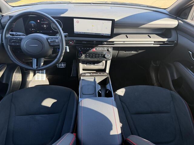 Hyundai TUCSON 1.6 T-GDI HEV N Line Edition Automaat / Afneembare Trekhaak / Facelift / Fabrieksgarantie tot 03-2030 / Camera / Dodehoek Detectie / Navigatie / Adaptieve Cruise / Stoel & Stuurwiel Verwarming / DAB / Keyless /