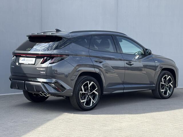 Hyundai TUCSON 1.6 T-GDI HEV N Line Automaat / Nieuw Model / Fabrieksgarantie tot 11-2029 / 1.650 kg Trekgewicht / Stuur- & Stoelverwarming / Achteruitrijcamera / Elektrische achterklep / Apple Carplay Android Auto /