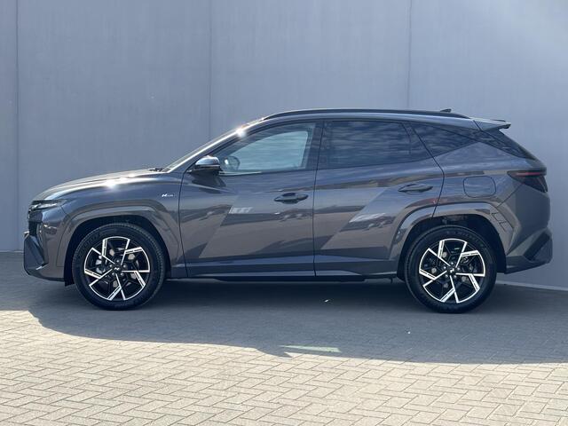Hyundai TUCSON 1.6 T-GDI HEV N Line Automaat / Nieuw Model / Fabrieksgarantie tot 11-2029 / 1.650 kg Trekgewicht / Stuur- & Stoelverwarming / Achteruitrijcamera / Elektrische achterklep / Apple Carplay Android Auto /