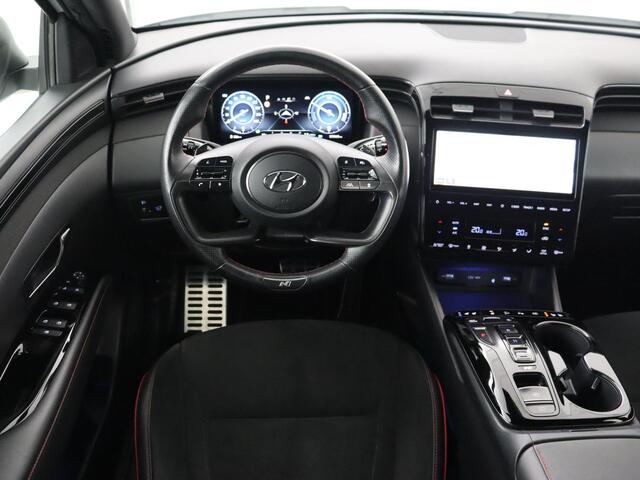 Hyundai TUCSON 1.6 T-GDI PHEV N Line Sky 4WD | SOH 92,5% | Panoramadak | Stoelventilatie | Trekhaak | 360 Camera | Leder/Alcantara | Krell Audio | Adaptive cruise | Carplay | Full LED | Memory | PHEV | Plug In