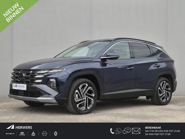 Hyundai TUCSON 1.6 T-GDI PHEV Premium 4WD / Facelift Model / Fabrieksgarantie tot 07-2029 / All season banden / Head Up Display / Trekgewicht 1210 kg / Elektrische achterklep / Stuur- Stoel & Achterbankverwarming / Rondomzicht camera / Stoelventilatie / Apple Carplay An