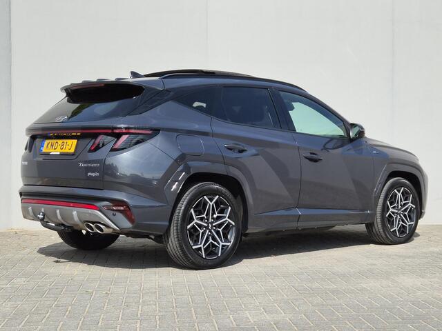 Hyundai TUCSON 1.6 T-GDI PHEV N Line Edition 4WD / Fabrieksgarantie tot 05-2027 / Dealer onderhouden / Afn. trekhaak 1.350 kg / Elektrische klep / Stuur- & stoelverwarming / Navigatie / Apple Carplay Android / 19" LM wielen / Krell Audio Systeem /