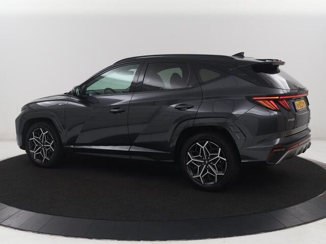 Hyundai TUCSON 1.6 T-GDI HEV N Line | Leder/alcantara | Stoelkoeling | Stuur/stoel verwarming | Adaptive cruise | 360 camera | Carplay | Krell sound | Full LED |