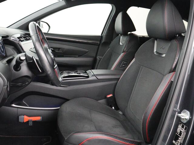 Hyundai TUCSON 1.6 T-GDI HEV N Line | Leder/alcantara | Stoelkoeling | Stuur/stoel verwarming | Adaptive cruise | 360 camera | Carplay | Krell sound | Full LED |