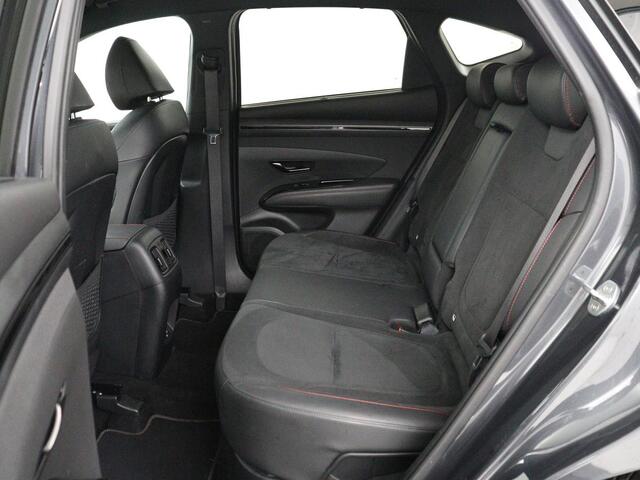 Hyundai TUCSON 1.6 T-GDI HEV N Line | Leder/alcantara | Stoelkoeling | Stuur/stoel verwarming | Adaptive cruise | 360 camera | Carplay | Krell sound | Full LED |