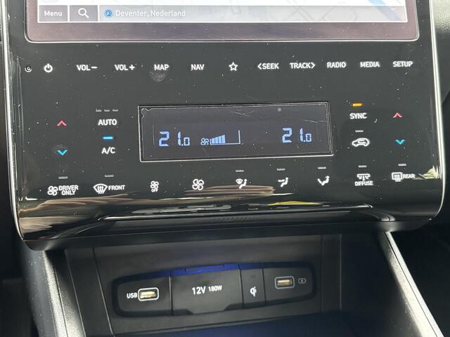Hyundai TUCSON 1.6 T-GDI HEV Comfort Smart / Afneembare Trekhaak / 1650 kg Trekgewicht / Stoel en Stuurverwarming / Navigatiesysteem / Apple Carplay / Android Auto / Adaptieve Cruise Control / Achteruitrijcamera /