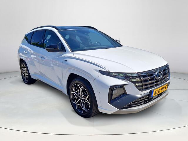Hyundai TUCSON 1.6 T-GDI HEV N Line Sky | Rijklaarprijs! | Panoramadak | 1.650kg trekgewicht | 360 Camera | Elektrisch verstelbare, verwarmde en verkoelde stoelen |