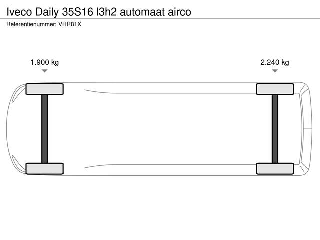 Iveco DAILY 35S16 l3h2 automaat airco