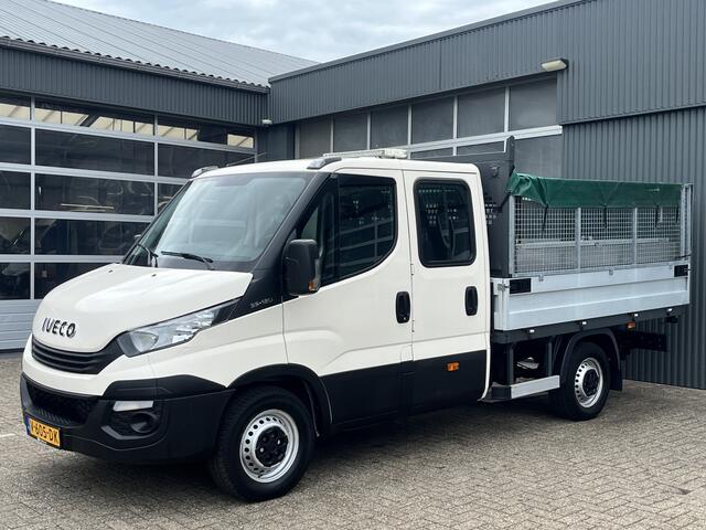 Iveco DAILY 35S12D 2.3 345 6-Persoons 3500kg trekgewicht Airco Euro 6 Pick-up Open laadbak Bakwagen 1e eigenaar P-up