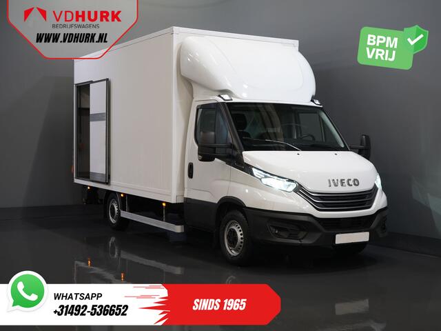 Iveco DAILY 35S18HV 3.0 Aut. ZF BPM VRIJ! Bakwagen Laadklep/ LED/ Spoiler/ 3.5T Trekverm./ Gev.stoel/ Adapt.Cruise/ Navi/ Carplay/ Climate/ 440x210x230