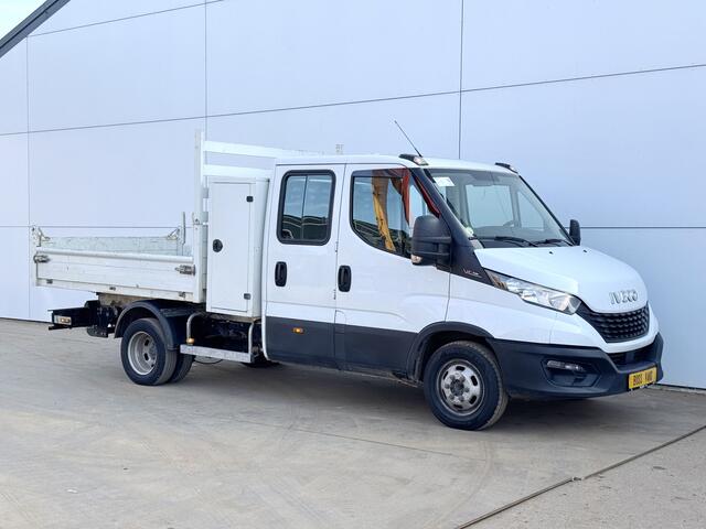 Iveco DAILY 35C14 2.3 Kipper Dubbele Cabine Dubbellucht 6 Stoelen Airco Cruise Control 3,5t Trekhaak Lucht geveerde stoel