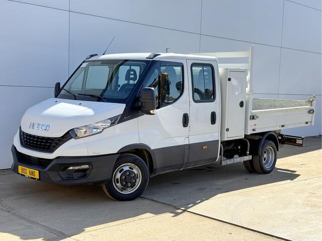 Iveco DAILY 35C14 2.3 Kipper Dubbele Cabine Dubbellucht 6 Stoelen Airco Cruise Control 3,5t Trekhaak Lucht geveerde stoel